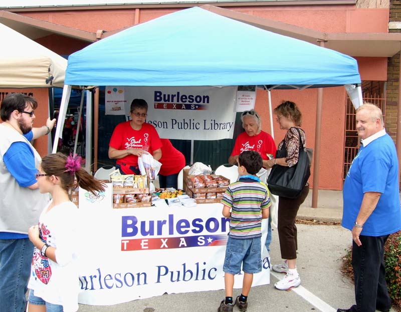 photo of Library booth 
